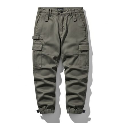 Velova Urban Utility Cargo Pants | Men's Relaxed Fit Cotton Twill Trousers